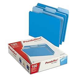 Pendaflex Two-Tone Color File Folders, Letter