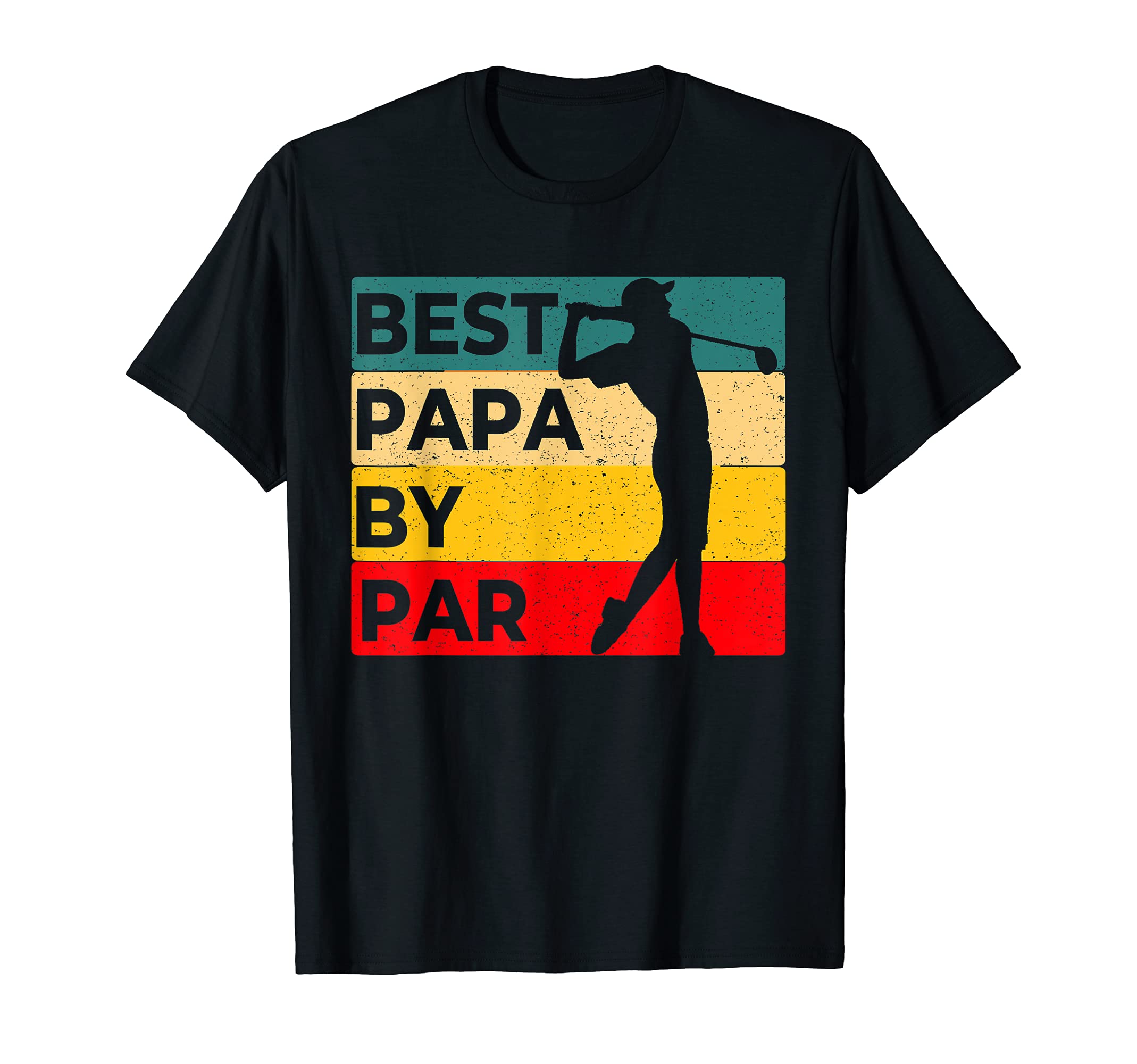 Best Papa By Par Father's Day Golf Funny Golf Lover Golfer T-Shirt