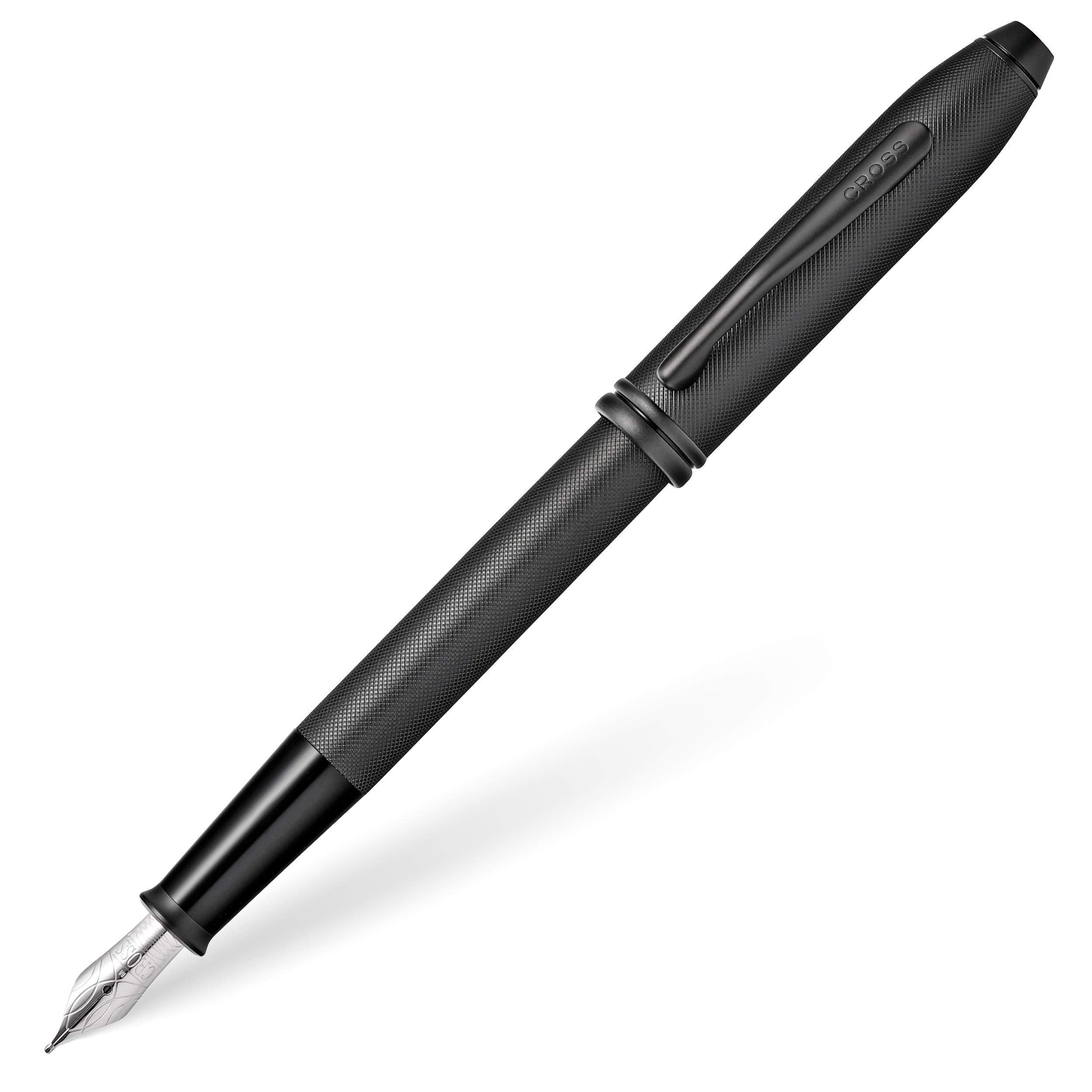 CROSS Townsend Black PVD Micro-knurl - Fine Nib Fountain Pen