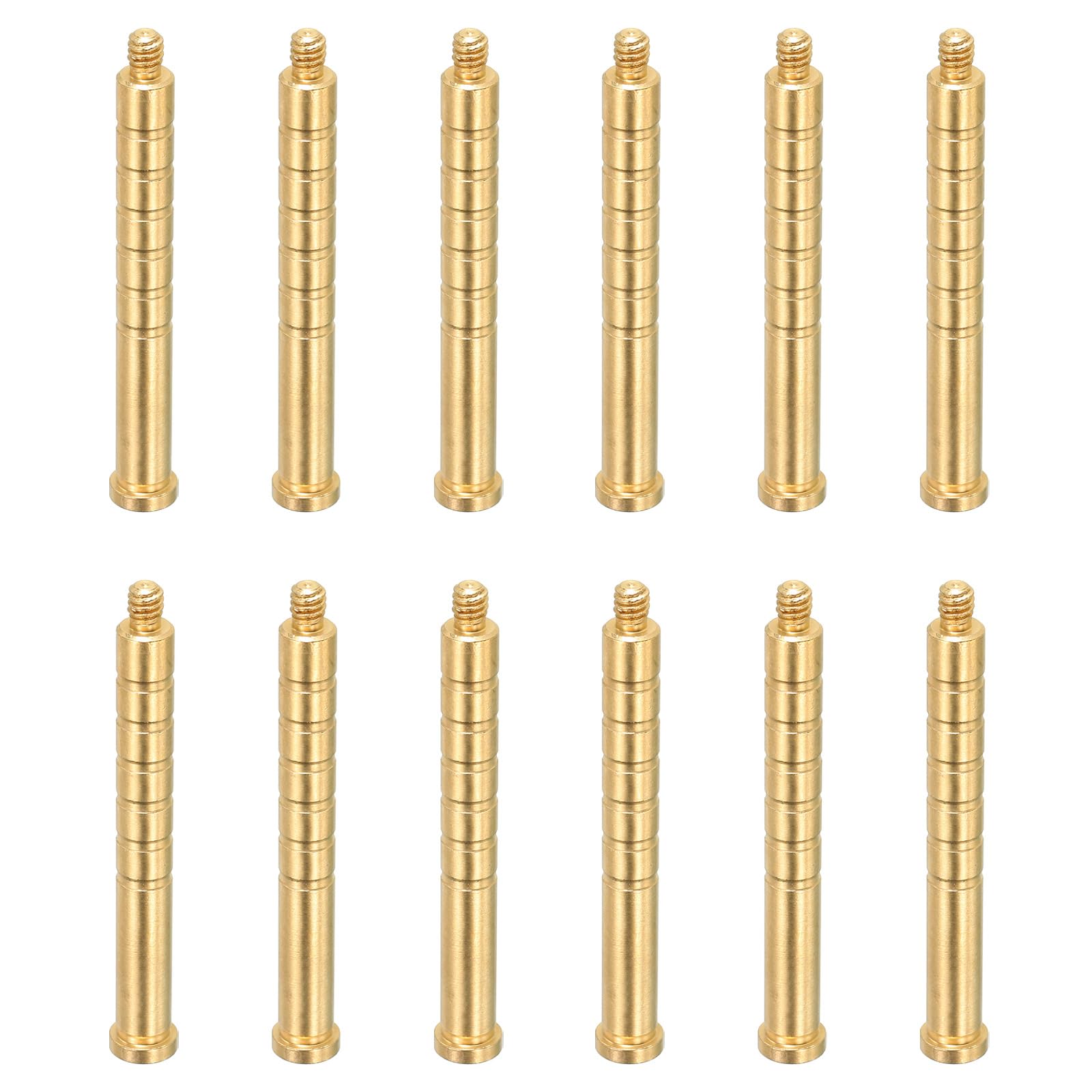 PATIKIL 150 Grain Archery Arrow Insert 0.244 Inch, 12 Pack Brass Arrow Weight Bolt for Field Points Shaft