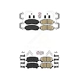 AmeriBRAKES Front Rear Ceramic Disc Brake Pads Kit