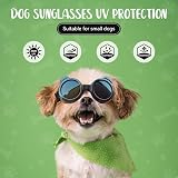 Enjoying Panda Black XSmall Dog Goggles UV Protection for XS Small Dogs view 3