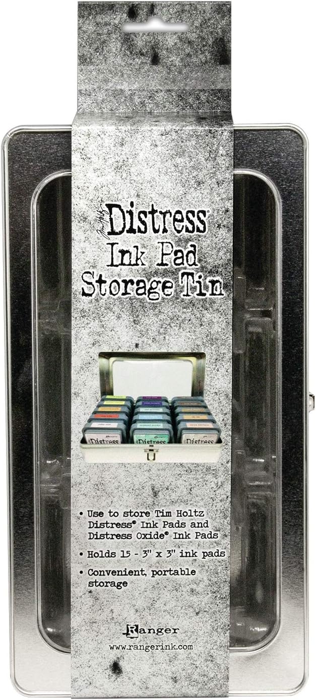 Tim Holtz - Ranger Distress Ink PAD TIN, Grey, One Size
