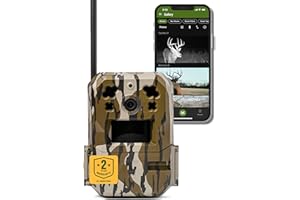 Moultrie Edge Pro Cellular Trail Camera - Auto Connect, Nationwide Coverage, False Trigger Elimination Tech,1080p Video with HD Audio, 100ft Detection Range