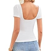 Falechay Long Sleeve Shirts for Women Sexy Backless Striped Tops Going Out T-Shirt Y2K Crop Womens Blouse Boat Neck Outfit