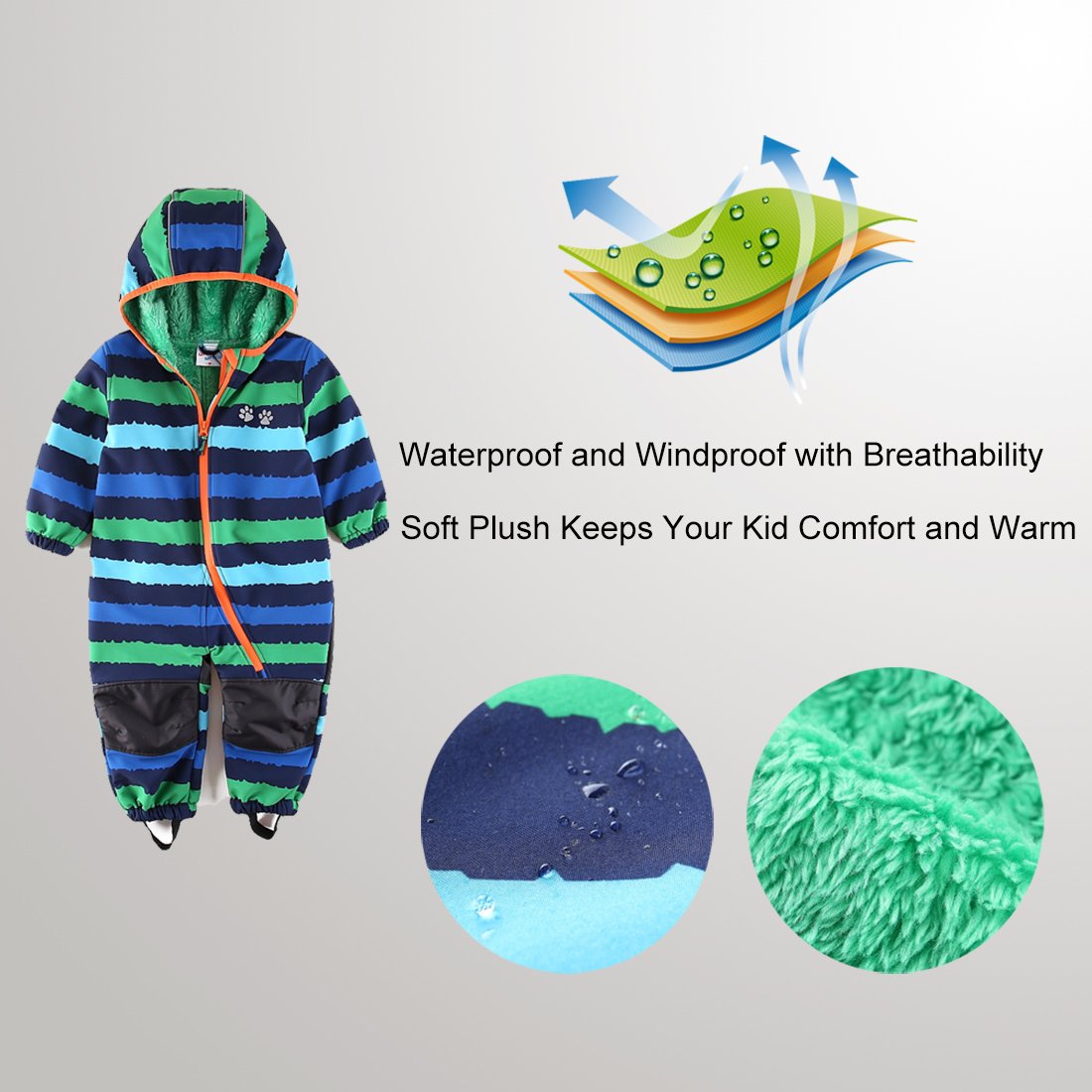 Umkaumka Baby Boy Coveralls Bundlers All In One Bibs Fleece Set 24 Months on Galleon Philippines