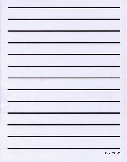 paper with lines for writing