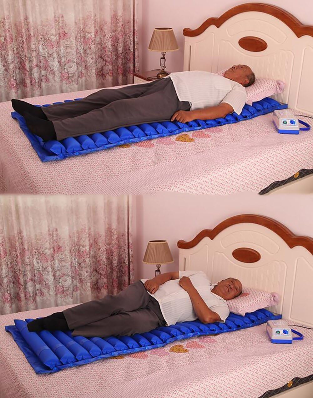 Medizinische Luftpolster Aufblasbare Matratze Anti Dekubitus Verhindern Decubitus Behandlung Schmerzlinderung Verhindern Decubitus Streifen Einzelbett Pflege Aufblasbare Matratze 195 90 Cm Blau Amazon De Drogerie Korperpflege