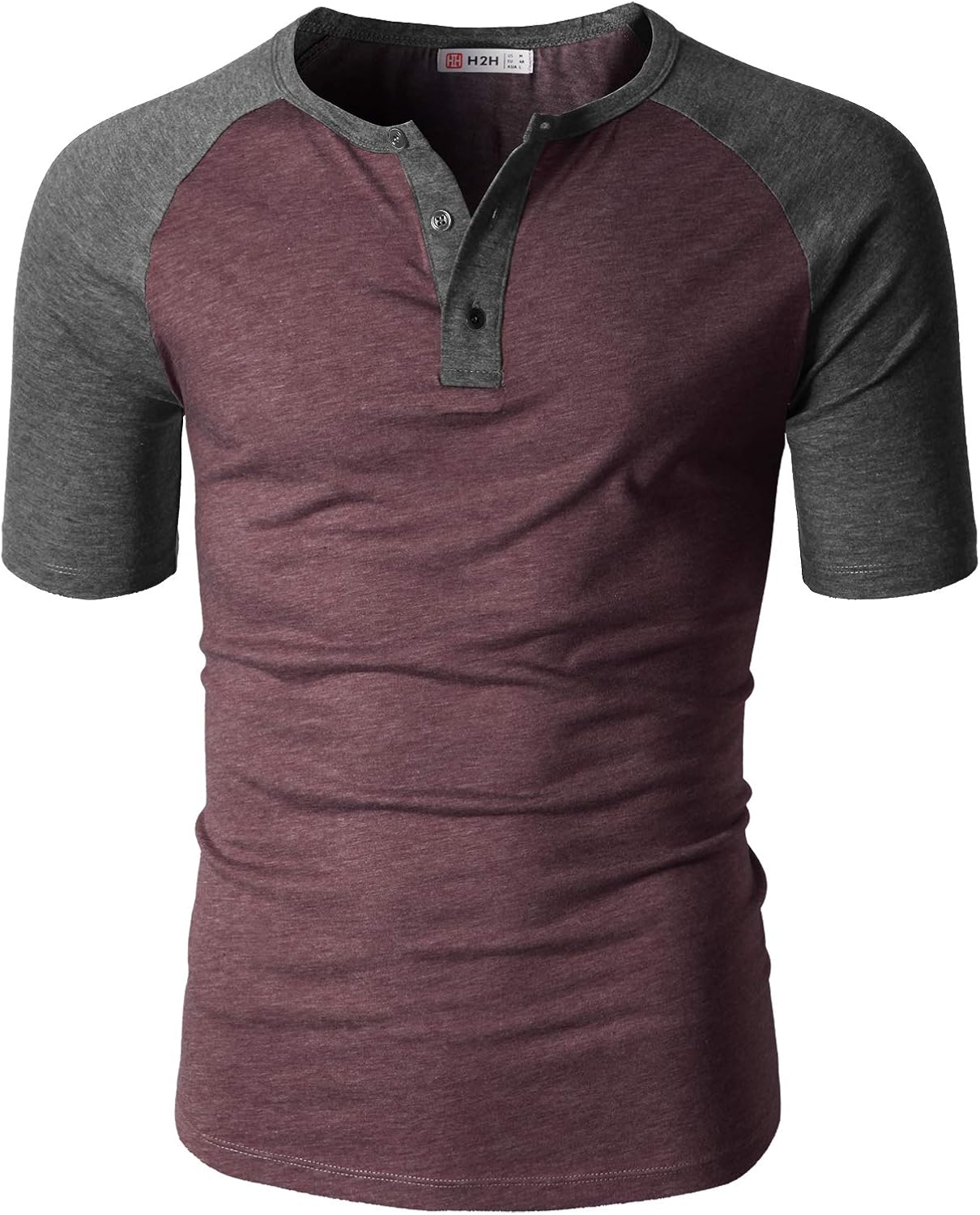 H2H Men Casual Slim Fit T-Shirt Short Sleeve Lightweight Shirt at  Men’s Clothing store