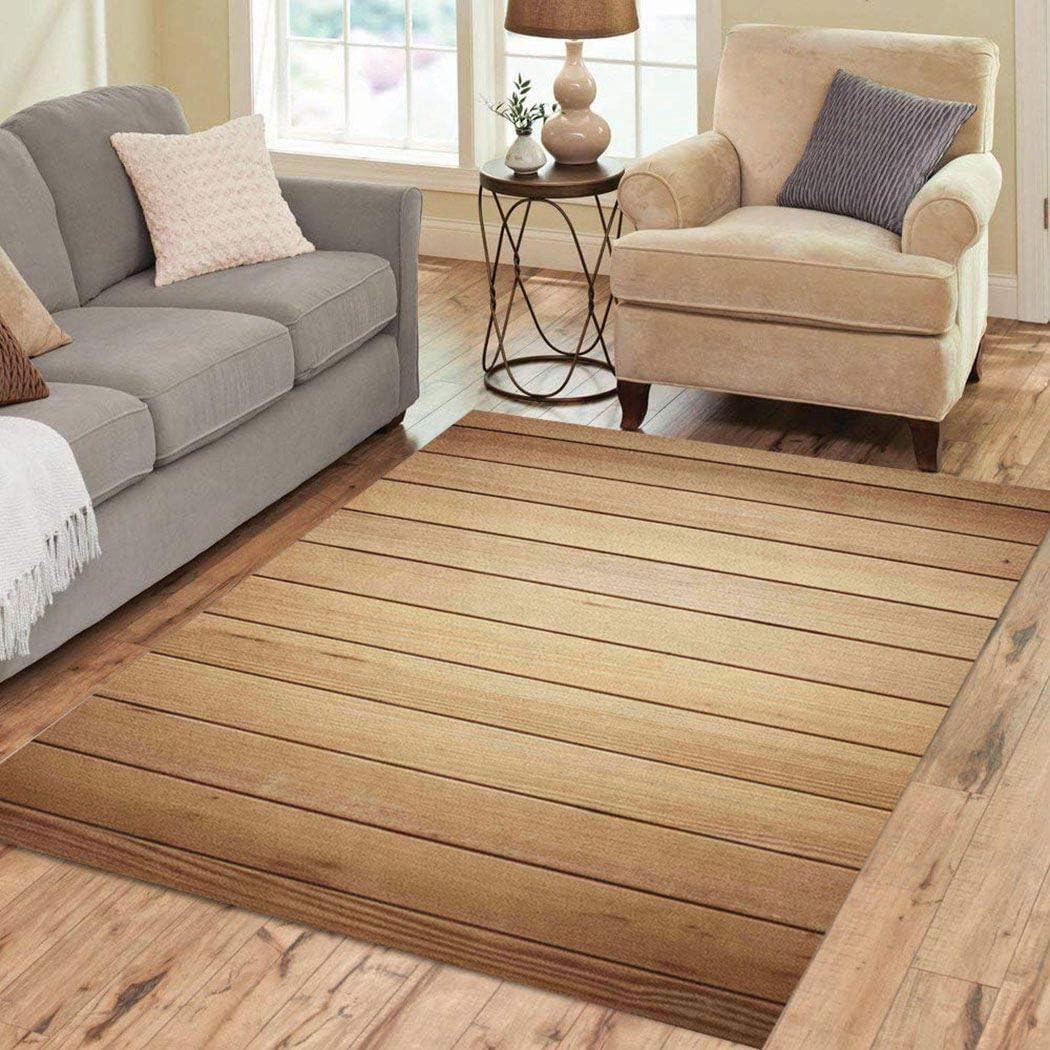 Amazon houlor area rug 3 x 5 wood wooden floor siding panel 