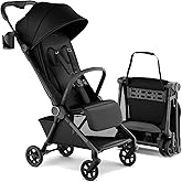 Mompush Nexis Carbon Travel Stroller, Ultra-Lightweight 11.5 lbs, Compact & Airplane Carry-On Approved, One-Second Auto-Fold,