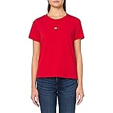 Tommy Hilfiger Womens Embroidered Logo Flag Short Sleeve T-Shirt
