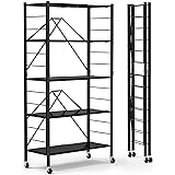 5 Tier Foldable Storage Shelves, Expandable Folding
