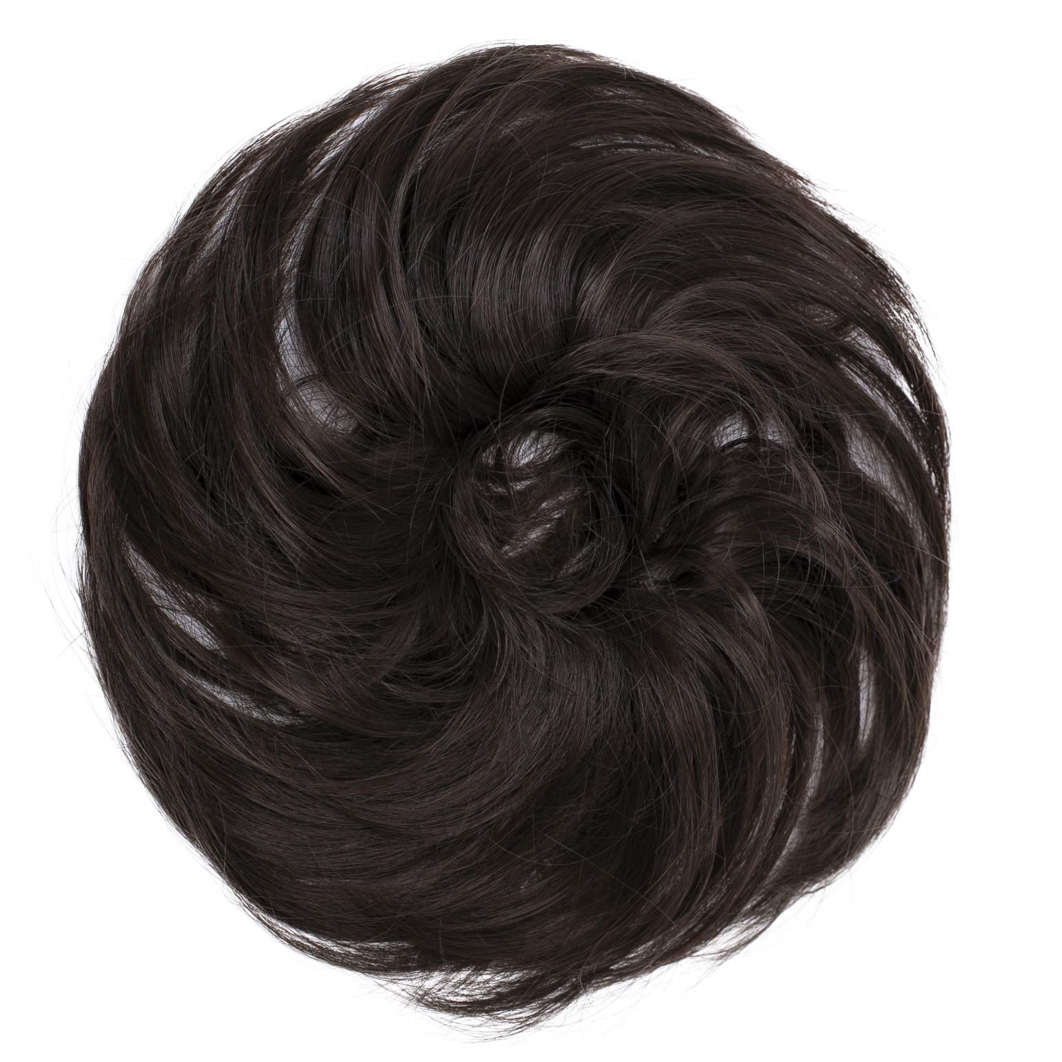 CAISHA Synthetic Fiber Hairpiece Scrunchie Scrunchy Updo Slightly Wavy Brown G5B โ image 1