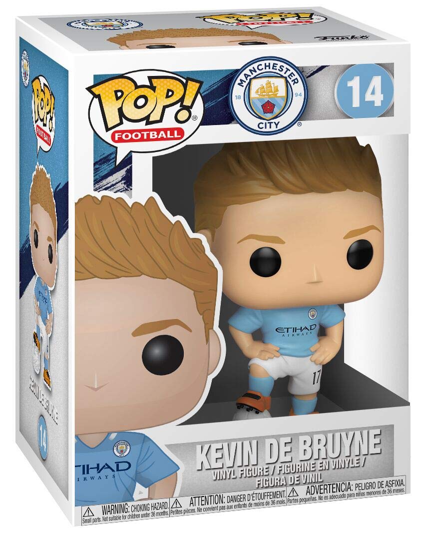 Funko POP! Vinyl: EPL: Man City: Kevin De Bruyne - Manchester City FC - Collectable Vinyl Figure - Gift Idea - Official Merchandise - Toys for Kids & Adults - Sports Fans