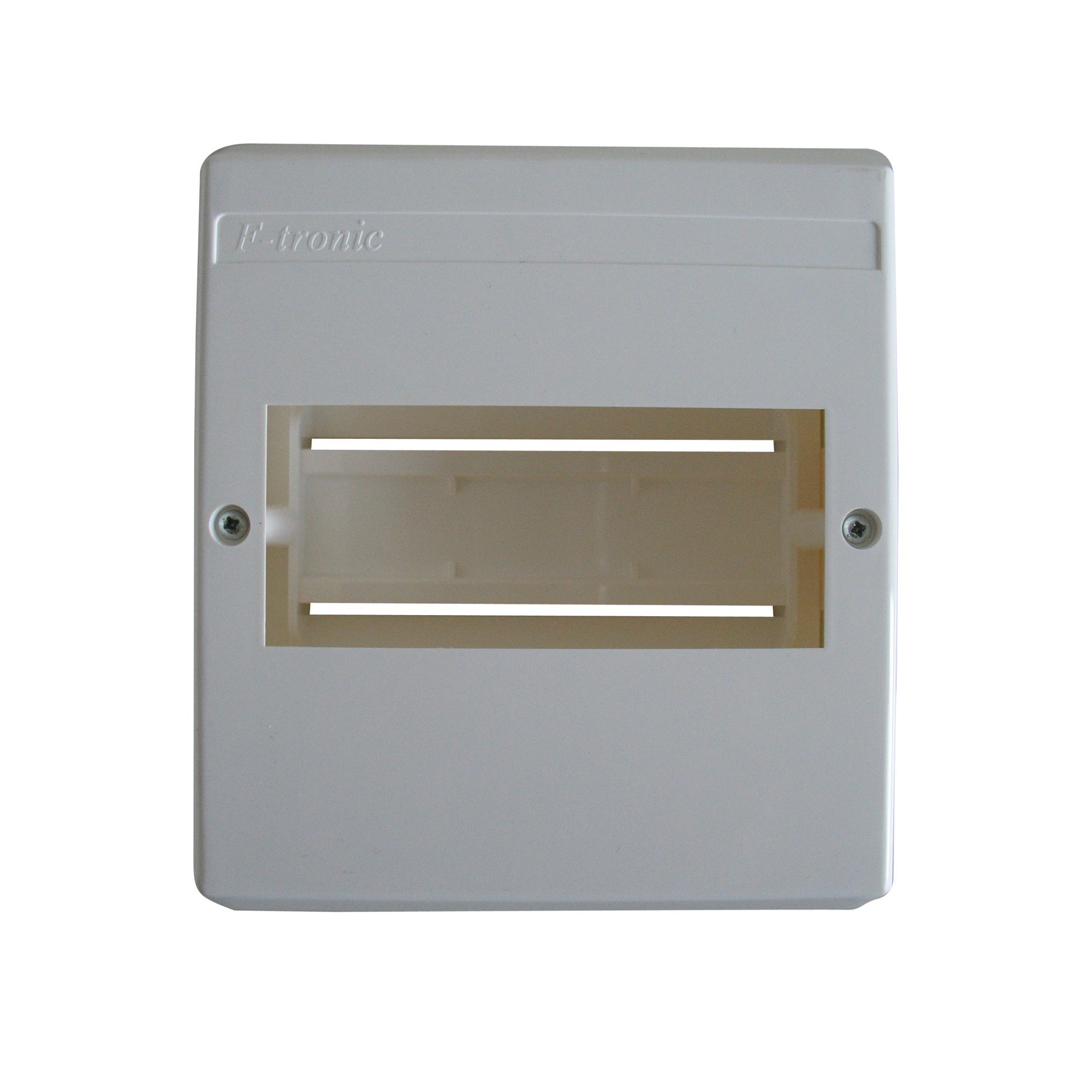 Unitec 47521 Small Fuse Box Surface-Mounted IP 40, 1 x 6, White