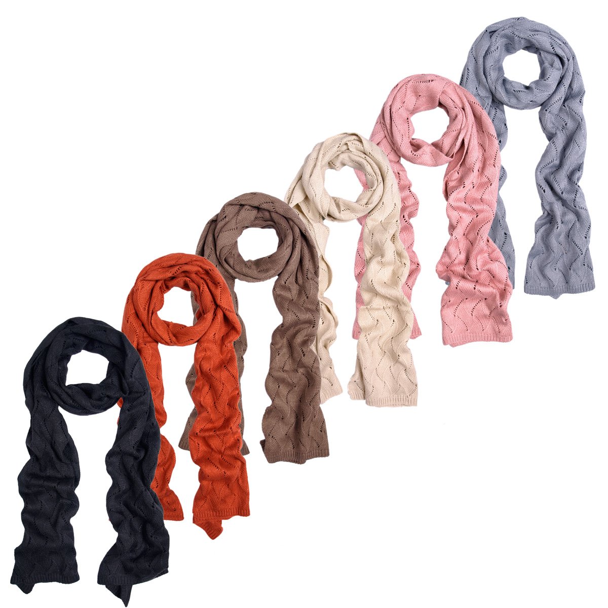 Premium Winter Flame Knit Scarf Different Colors Available Buy