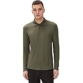 Theory Men's Goris Long Sleeve Polo in Anemone Milano