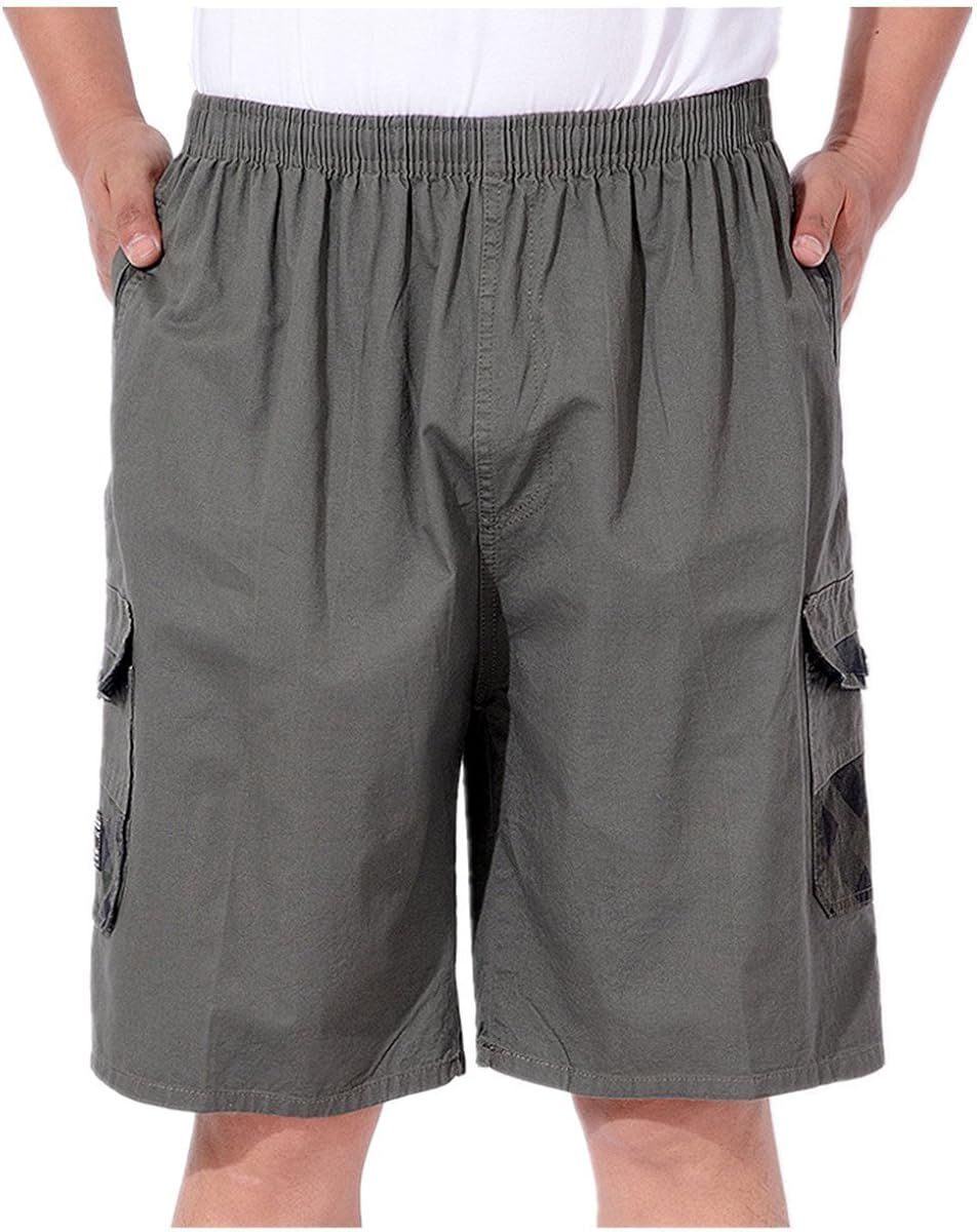 full elastic cargo shorts