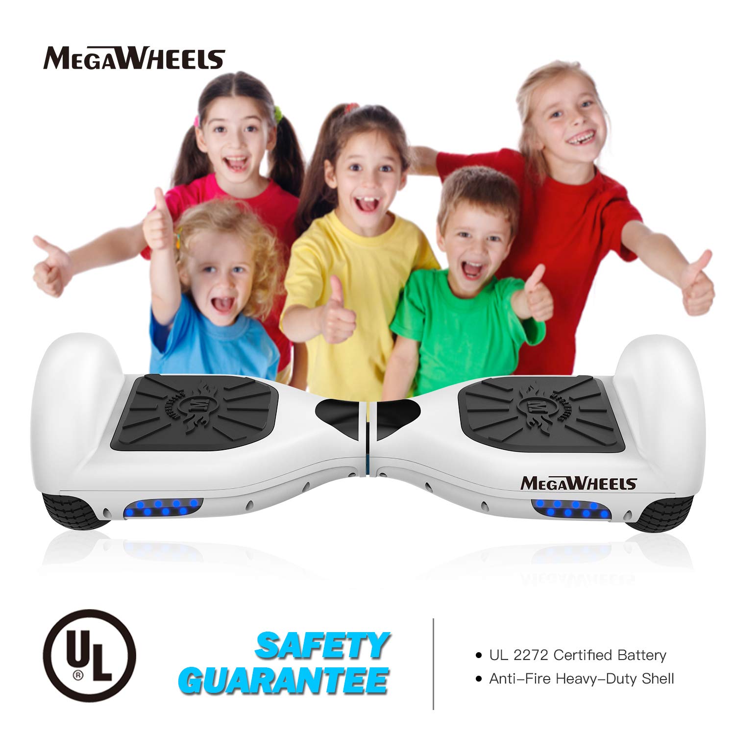 MegaWheels Hoverboard Self Balancing Scooter Hover Board for Kids Adults with UL Certified