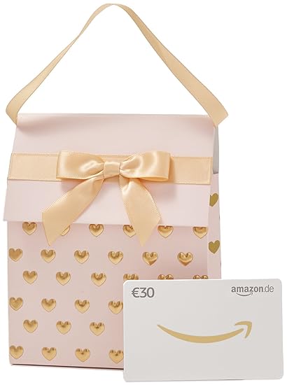 Amazon.de Geschenkkarte in Geschenktasche (Rosa und Gold) - mit kostenloser Lieferung per Post