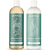 Puracy Shampoo and Conditioner Set, Hair Stays Clean and Silky Longer with LexFeel N5, Natural and Color-Safe, Citrus & Mint,