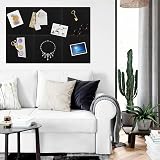 JMIATRY 6 Black Cork Board Tiles Large Square 30cm Self-Adhesive Wall Pin Board view 6