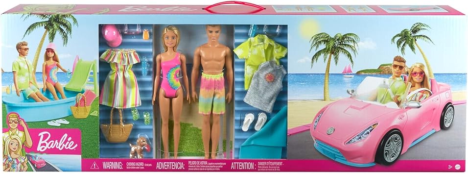 Amazon.com: Barbie Pool \u0026 Convertible 