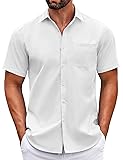 COOFANDY Mens Short Sleeve Dressing Shirts Casual