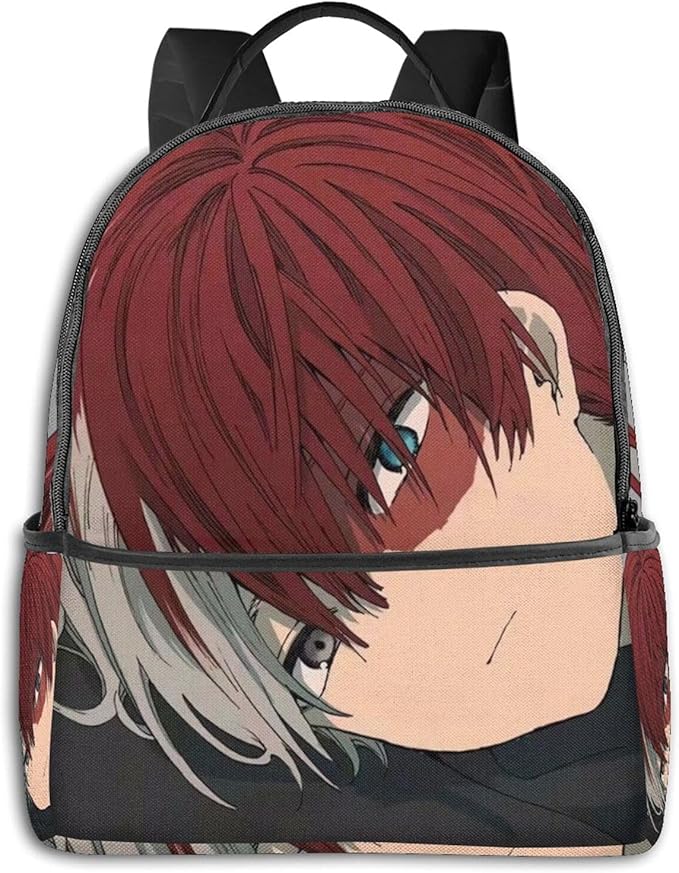 My Hero Academia Todoroki Shoto Anime Mans Girls Backpack Book Bag