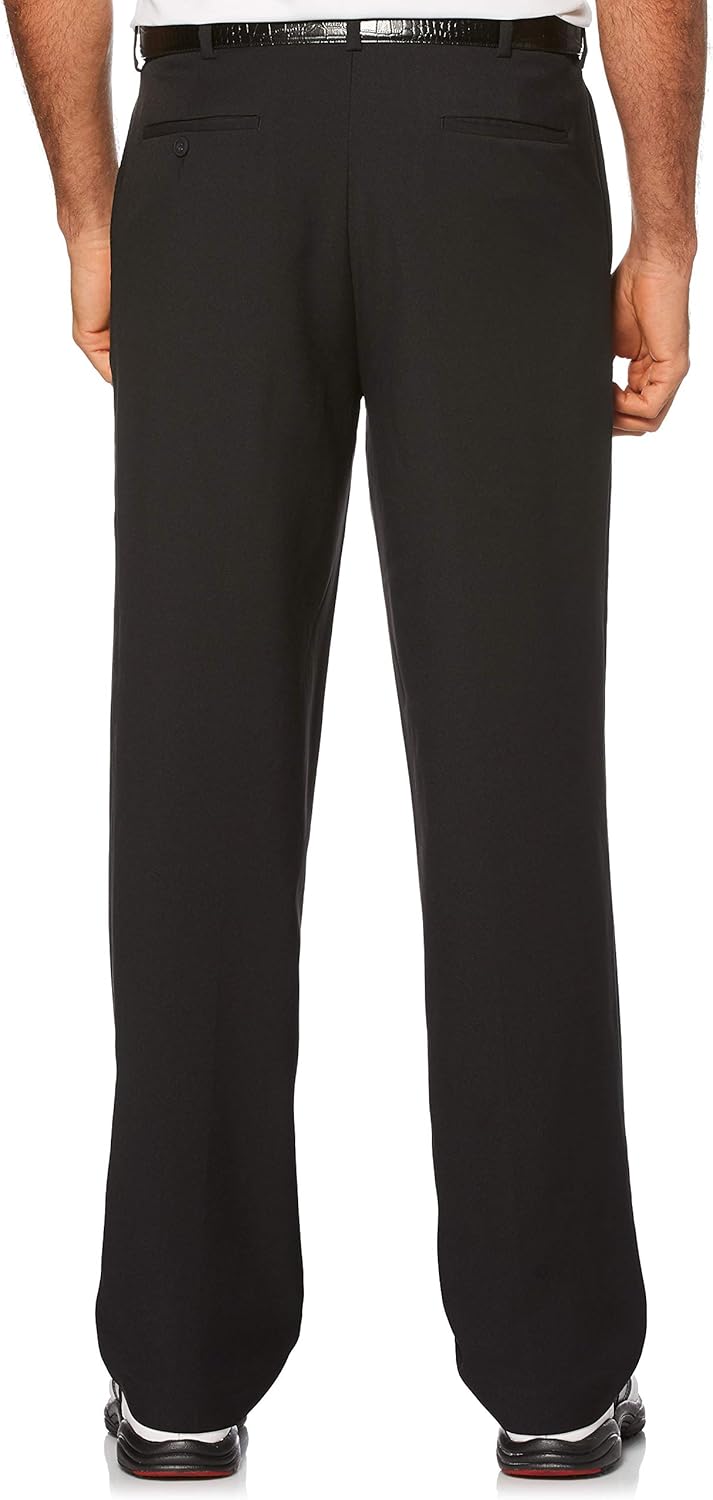 PGA TOUR Men's Flat Front Golf Pant with Expandable Waistband: Clothing