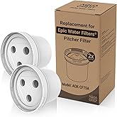 2 Packs Filter Replacement for All Epic Water Filters® Pitchers and Dispensers, Aquagear® Water Filter Pitchers, Reduce Chlorine, Odors, Rust, 150-Gallon Long-Life, BPA Free, AQUA CREST