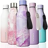 BJPKPK Insulated Water Bottles, 25 oz Stainless Steel Metal Water Bottle with Strap, BPA Free Leak Proof Jugs, Mugs, Flasks, Reusable Thermal Flasks for Sports & Travel, Dawn