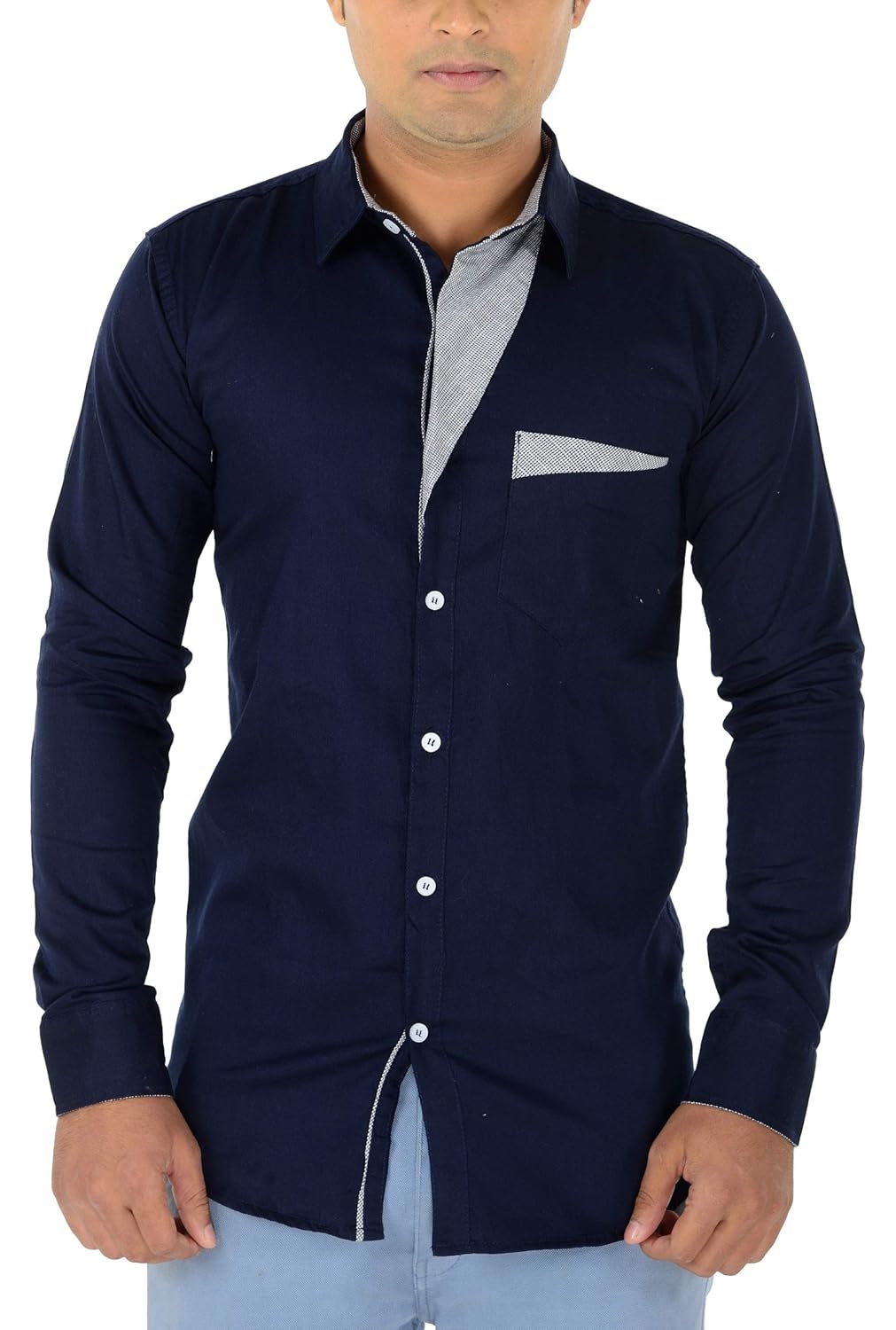 n t fashion men's satin casual shirt