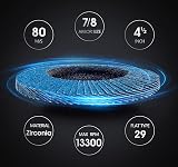 SATC 115mm Zirconia Flap Discs 40 Grit 10 Pack Type 29 Grinding Disc view 2