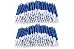 Wellgler's Electronics Cleaning swabs,Sponge tip Detail swabs, lint-Free Foam Swab (200pcs Navy Blue)