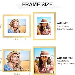 Vittanly 11x14 Picture Frame, Display Pictures 8x10