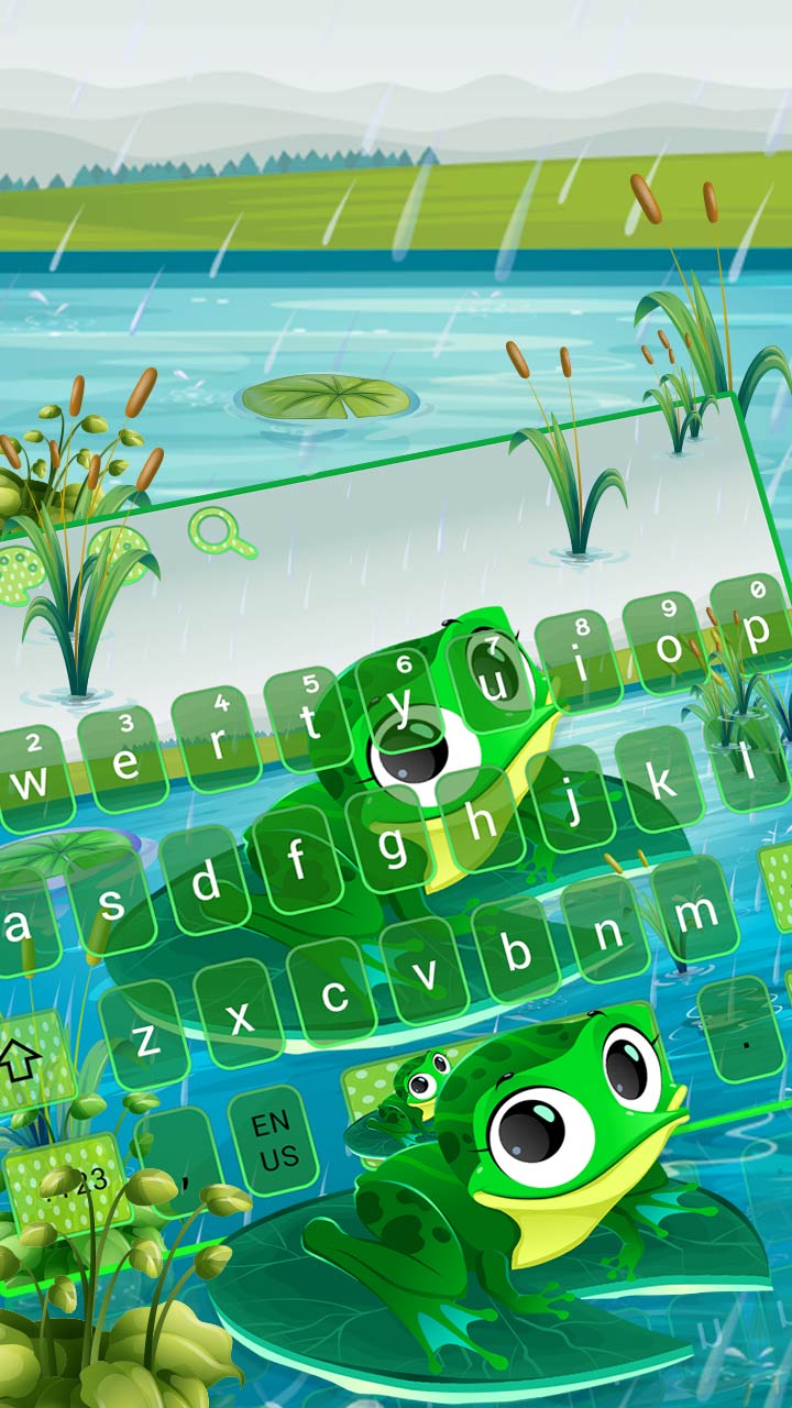 Cute Cartoon Big Eye Frog Keyboard for Android