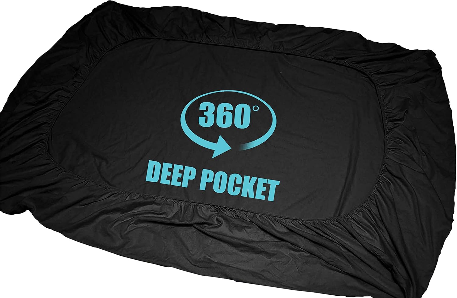 Lux Decor Queen Fitted Sheet Only - Brushed Microfiber 1800 Thread Count Bedding - Up to 16 Inches Deep Pocket - Wrinkle, Fade, Shrinkage Resistant, Hypoallergenic - 1 Fitted Bed Sheets (Black, Queen): Kitchen & Dining