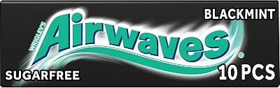 AirWaves Airwaves Black Mint Sugar Free Gum Bulk 300 Pieces Menthol Anise