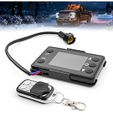Turvysen Universal 12V/24V Diesel Heater Switch, LCD Monitor Thermostat Heating Device Controller for 2kw/5kw Diesel Parking Heater with Remote Controller