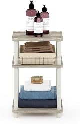 Furinno Just Side Table 3-Tier End Table Sonoma Oak Bedside Night Stand view 5