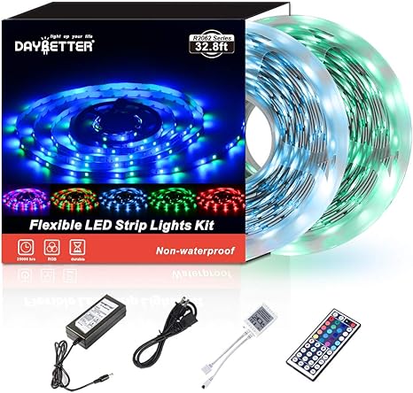 Amazon Com Led Strip Lights 32 8ft 10m 600leds Non Waterproof