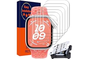 ZPIAR 6 Pack TPU Screen Protector for Apple Watch 41mm Series /9/8/7, [Upgrade Flexible Film] Anti-Scratch [No bubbles] Waterproof Soft HD TPU Clear Film for iWatch (Clear, 41mm)