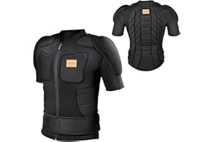 BenKen Men's Women's Professional Anti-Collision Sports Shirts, Protection of The Back, Motorcycle Protective Jacket for Skat
