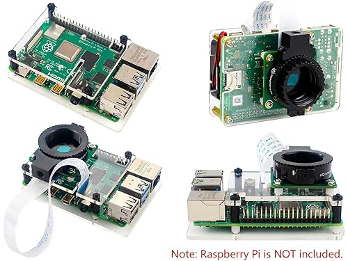 Raspberry Pi HQ Camera Module - 12.3MP IMX477 Sensor For Pi 4/3 Model B With C/CS-Mount Lens Support