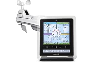 AcuRite 01536 Wireless Weather Station with PC Connect, 5-in-1 Weather Sensor and My AcuRite Remote Monitoring Weather App