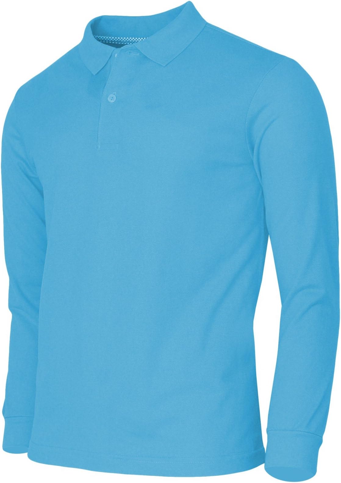 BCPOLO Men's Polo Shirt Cotton Pique Polo Shirt Long Sleeve Polo Shirt