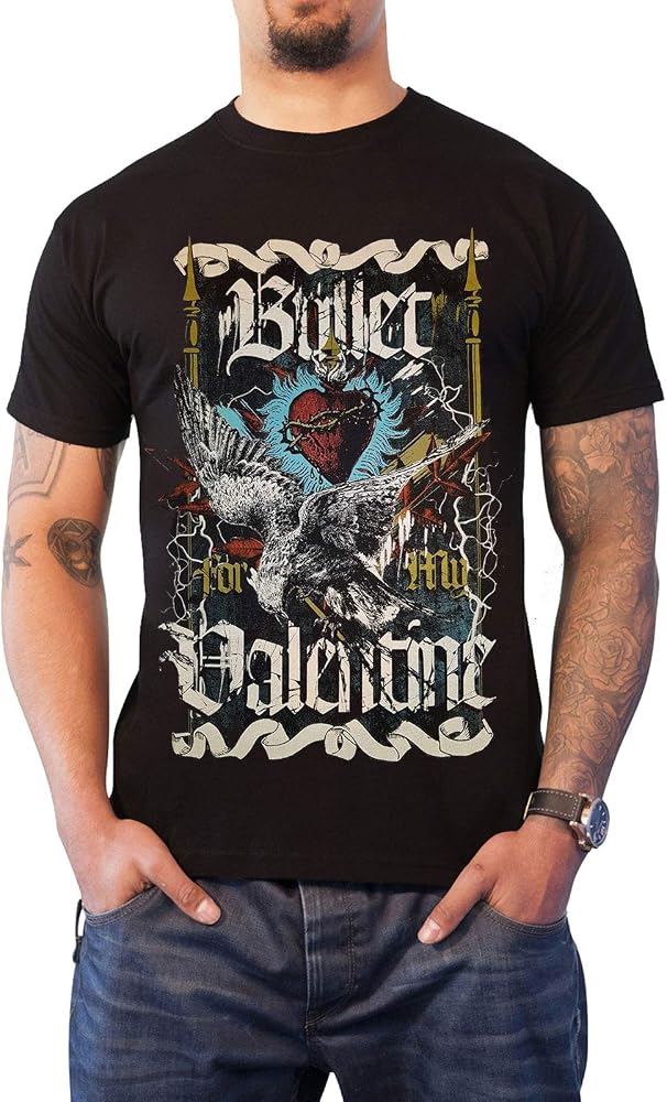Bullet For My Valentine T Shirt Raven Band Logo Official ...