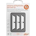 Slice 10528 Pointed Tip Ceramic Replacement Blade with 1" Cutting Depth, Equivalent to 20 Metal Blades (3 Pack), White